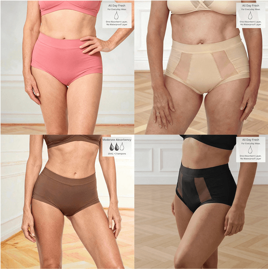 A selection of Wicks Intimates lingerie for mature bodies